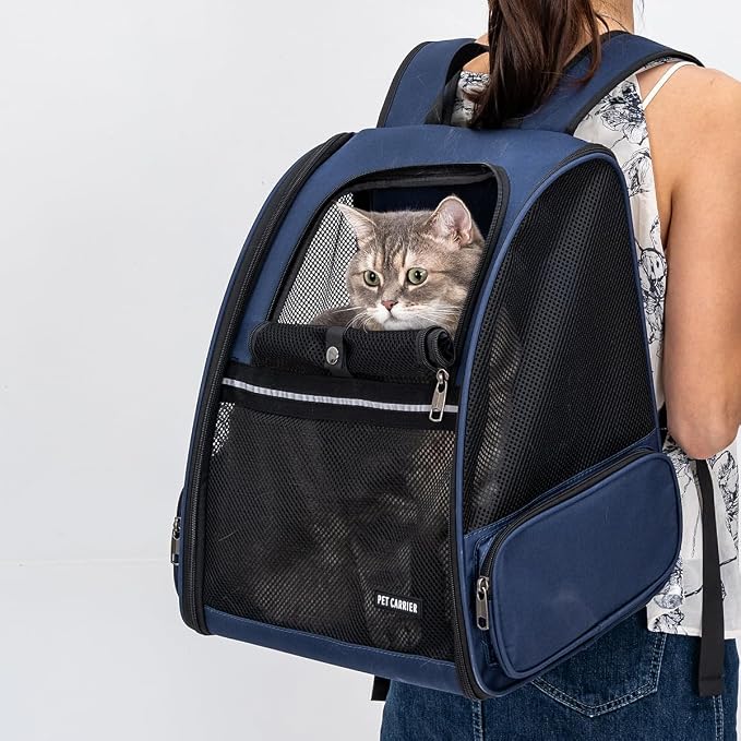 Cat Backpack，Expandable Cat Carrier Backpack, Dog Backpack Carrier and Pet - Image 5