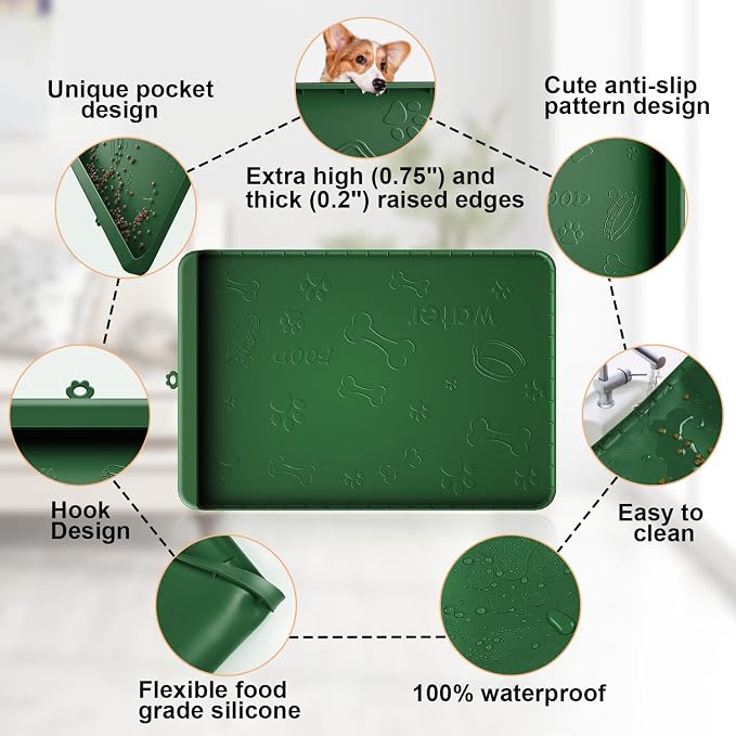 Dog Food Mat - Silicone Dog Mat - Image 4