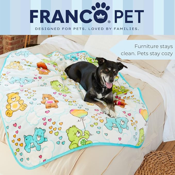 Franco Pet Care Bears Super Soft Cozy Waterproof Sherpa-Backed Blanket Throw - Image 6