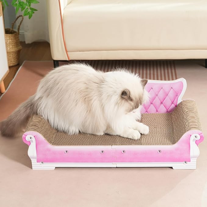 Cat Sofa Shape Scratch Pad for Large Medium Small Indoor Cats, Larger-Sized - Image 5