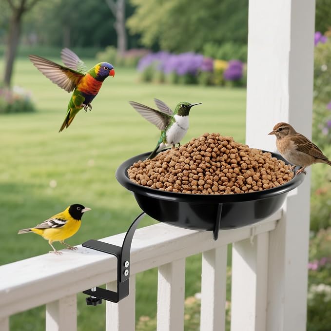 10.6-Inch Bowl Deck Mounted Bird Bath - Image 7