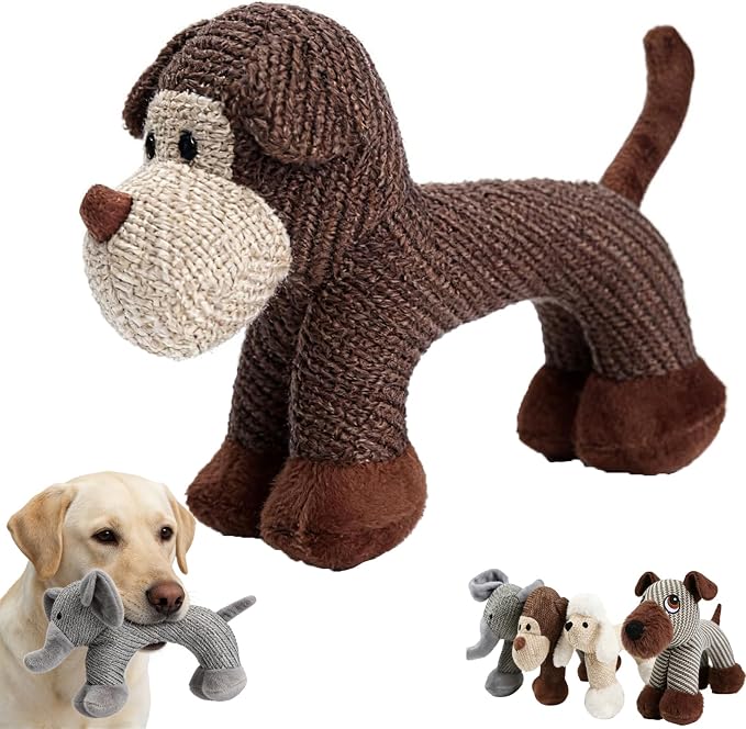 Linen Safari Companions, Squeaky Dog Chew Animals, by Unknown