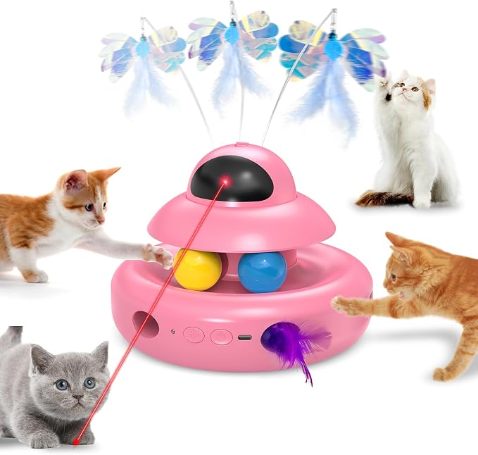 Automatic Cat Toys, 4-in-1 InteractiveCat Toys by Unknown