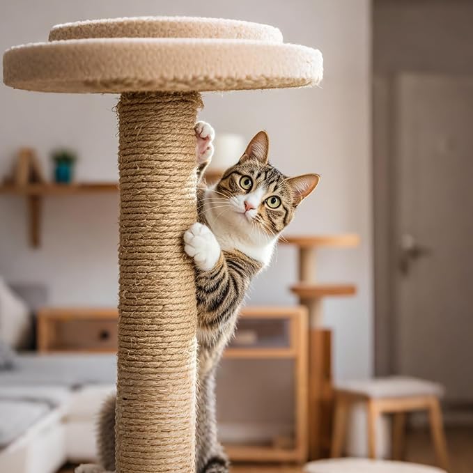 PowerKing Natural Sisal Replacement Scratching Post, 15.7'' 2 Pieces M8 Cat - Image 6