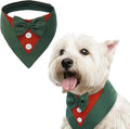FUAMEY Dog Tuxedo Christmas for Small Dogs, Dog Formal Suit Dogs Attire Pet Bow by FUAMEY