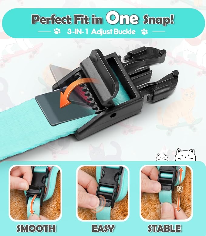 Halypet Cat Harness and Leash Set Cute Escape Proof Vest Harness - Image 5