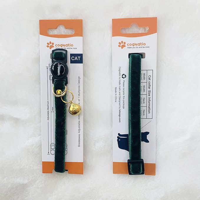 Safety Quick Release Cat Collars, Double Velvet - Image 2