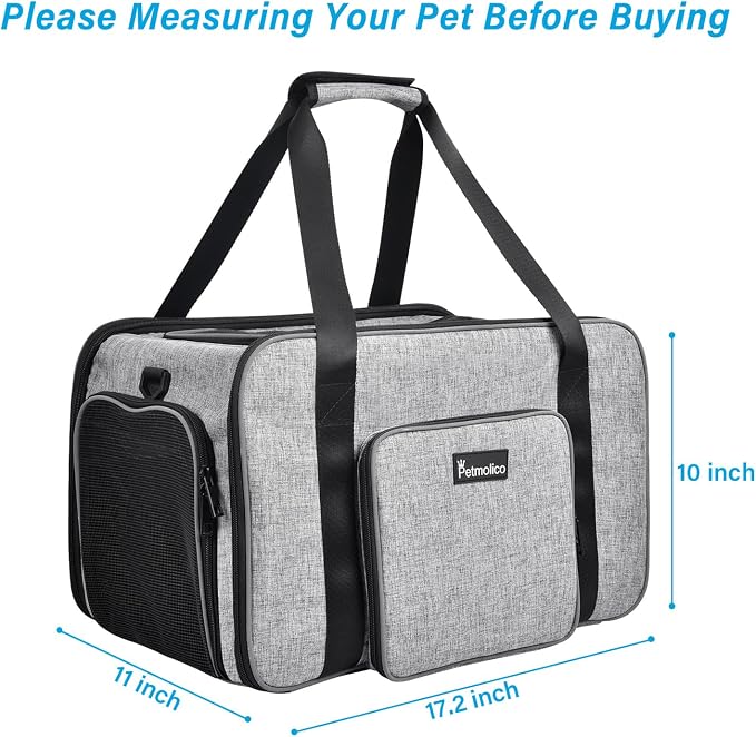 Petmolico Cat Carrier Soft-Sided Pet Bag - Image 5