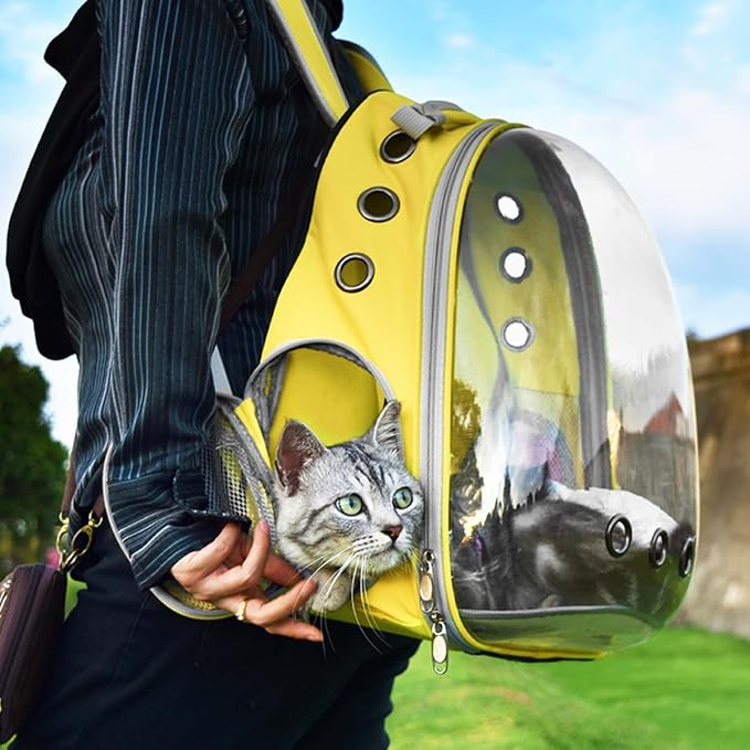 Cat Backpack Carrier Back Expandable Bubble Pet Carrier Backpack - Image 6