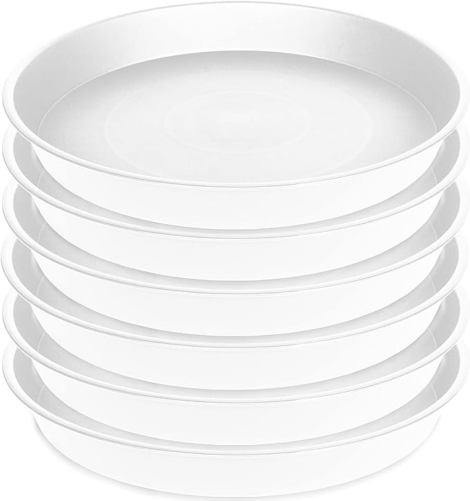 2 Pack of 8 inch Plant Saucer Clear, Heavy Duty Plastic Plant Water Tray 8 inch - Image 8
