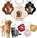 Custom Leather Pet Fur Keychain – Personalized Memorial Keepsake Keyring by Unknown