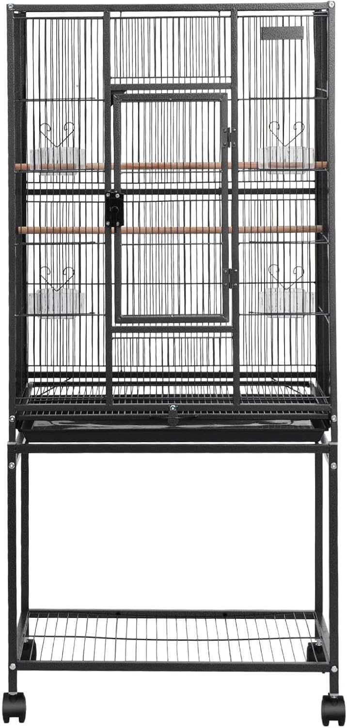VEVOR Bird Cage, 24.6 x 16.7 x 53.9 Inch, Flat Top - GlobalHabitat Supply