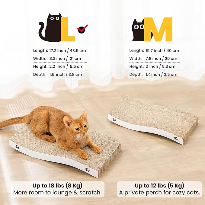 Cat Scratcher, Durable Scratch Pad, Corrugated Cardboard Scratching Board - Image 4