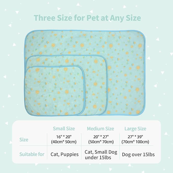 NWK Pet Cooling Mat -20’’ X 16’’ Ice Silk Cooling Mat - Image 4