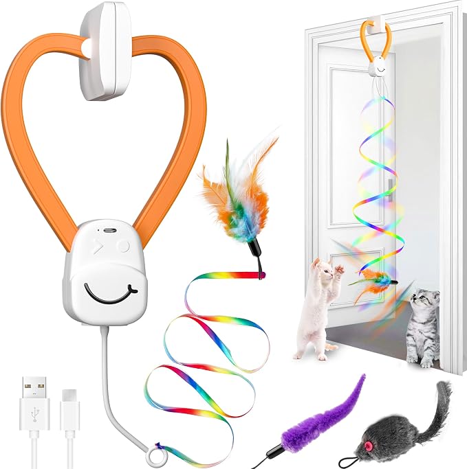 Interactive Cat Toys for Indoor Cats, Automatic Hanging Electric Cat Teaser by PANRIO