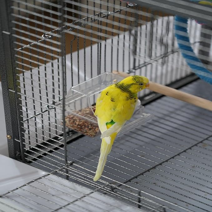 Metal Bird Cage 24 Inch High, Parrot Cage - Image 4