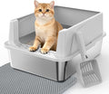 Stainless Steel Cat Litter Box by MIXJOY