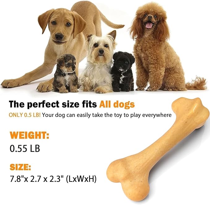 Indestructible Dog Toy for Aggressive Chewers, Nylon Chew Toy for Medium and - Image 5
