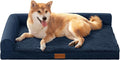 Patas Lague Orthopedic Dog Bed Medium Size Dog 30''X20'', Waterproof L Bolster by PatasLague