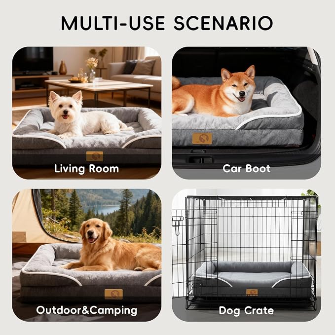 HOMEMATE Dog Bed for Extra Large Dog: 48x35 inch Orthopedic Large Dogs Bed XXL - Image 7