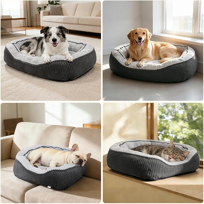 SIWA MARY Medium Dog Beds for Medium Small Dogs Washable, Rectangle Dog Bed - Image 7