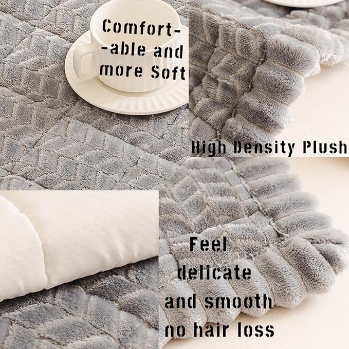 Sofa Cover Fuzzy Couch Cover for Pet, Couch Covers for Dogs Washable Non-Slip - Image 3