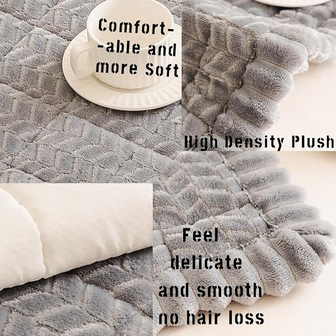 Sofa Cover Fuzzy Couch Cover for Pet, Couch Covers for Dogs Washable Non-Slip - Image 3