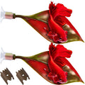 WILLBOND 2 Pcs Red Silicone Betta Fish Bed Leaf Hammock Betta Fish Tank by Willbond+Technology+Limited