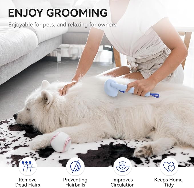 aumuca Skin Friendly Self-Cleaning Slicker Brush - Image 4