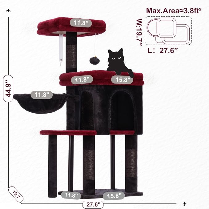 Hey-brother Cat Tree Tower, Scratching Posts - Image 6