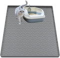 Cat Litter Mat for Litter Box, Silicone Large Cat Litter Trapping Mat by Jacooxi