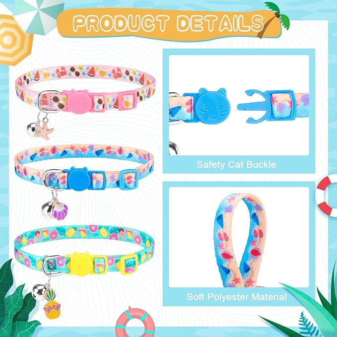 PUPTECK Summer Cat Collars Breakaway - Image 2