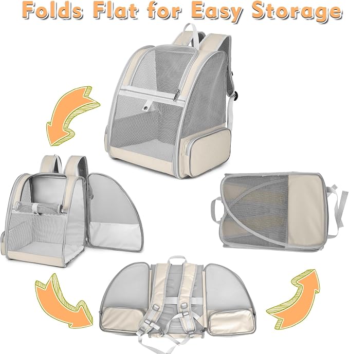 Cat Backpack Carrier, Large Pet Carrier Backpack - Image 7