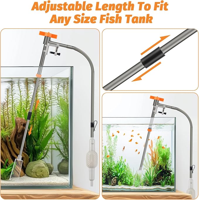 AQQA Aquarium Siphon Vacuum Cleaner Kit - Image 5