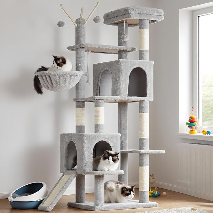 Hey-brother Cat Tree Tower, Sturdy Scratching Posts by Hey-brother