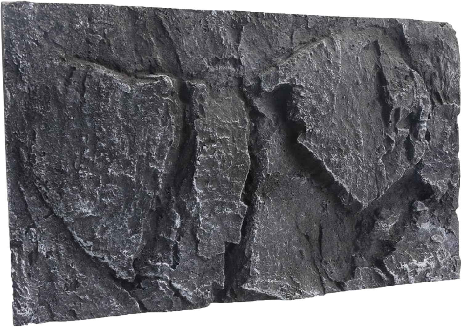 Grey three-dimensional terrarium background panel