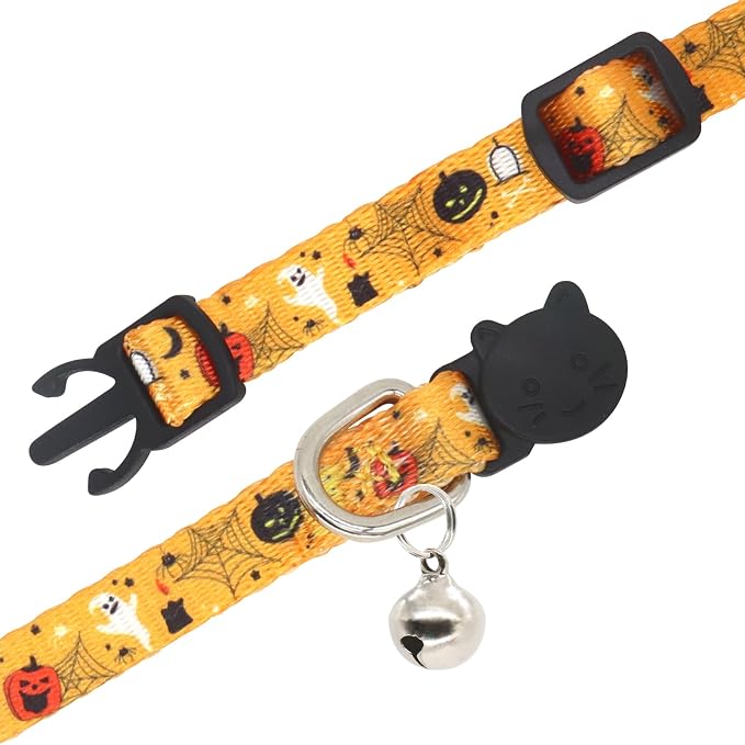 Halloween Cat Collar, 2 Pack, Breakaway Cute Cat Collar - Image 3