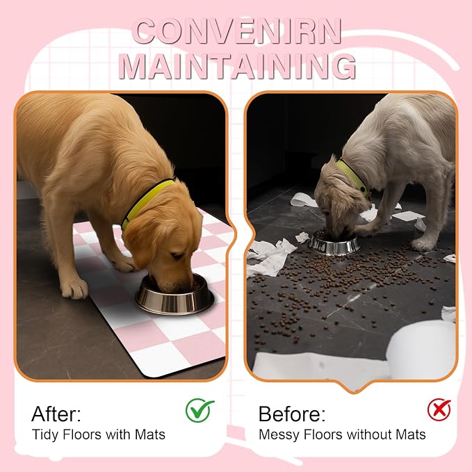 Cat Food Mat - 12"x 20" Cat Dog Mats - Image 3
