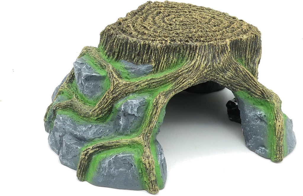 Large Resin Turtle Tank Reptile Hideout Cave - GlobalHabitat Supply