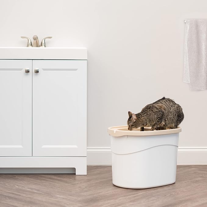 IRIS USA Top Entry Cat Litter Box, Large Enclosed - Image 9