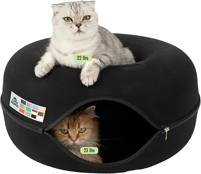 Cattasaurus Peekaboo Cat Cave Donut by Cattasaurus