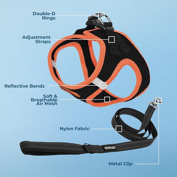 Best Pet Supplies Voyager Step-in Air All Weather Mesh Harness and Reflective - Image 3