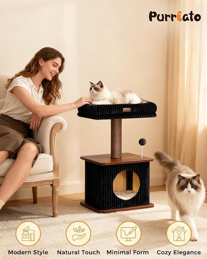 Modern Cat Tree for Indoor Cats, Nordic Loft Style, Cat Tower for Kitten - Image 7