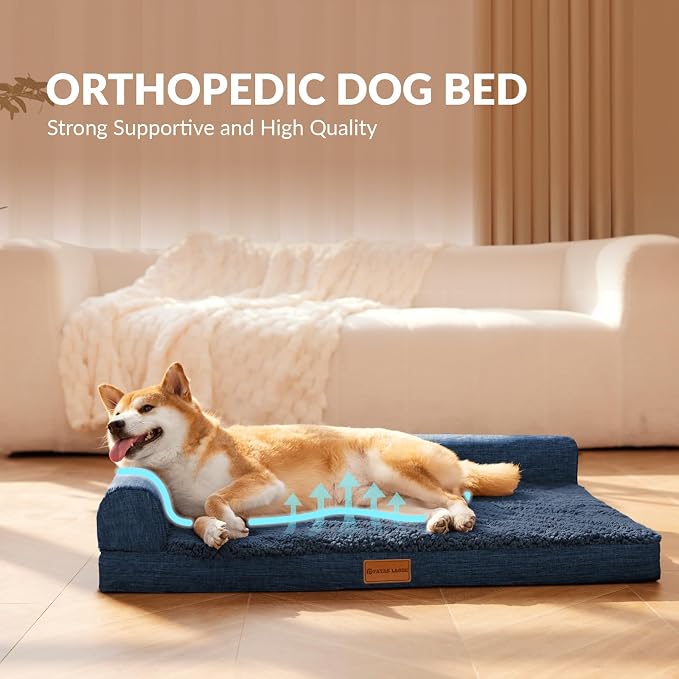 Patas Lague Orthopedic XL Dog Bed Large Sized Dog 42''X28'', Waterproof L - Image 4