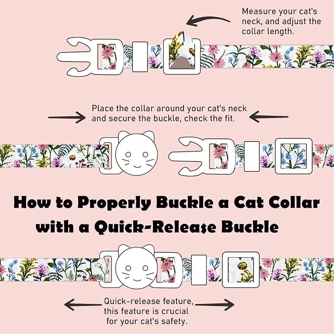 2 Pack Cotton Breakaway Cat Collars Set - Image 3