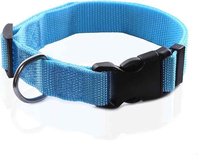 Adjustable Nylon Dog Collar, pet Collar 1 Inch 3/4 Inch 5/8 Inch Wide,
