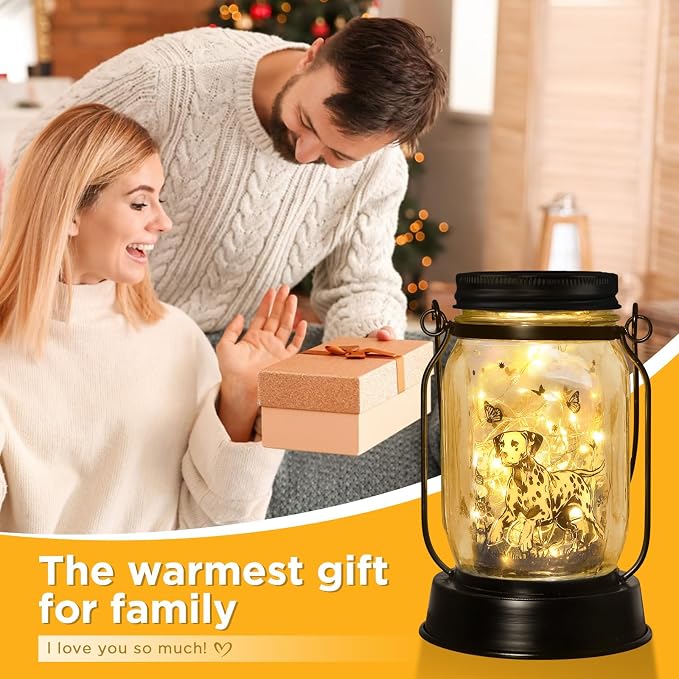 Dalmatian Gifts for Women/Men Dalmatian Solar Lanterns Mom Birthday Spotted Dog - Image 4