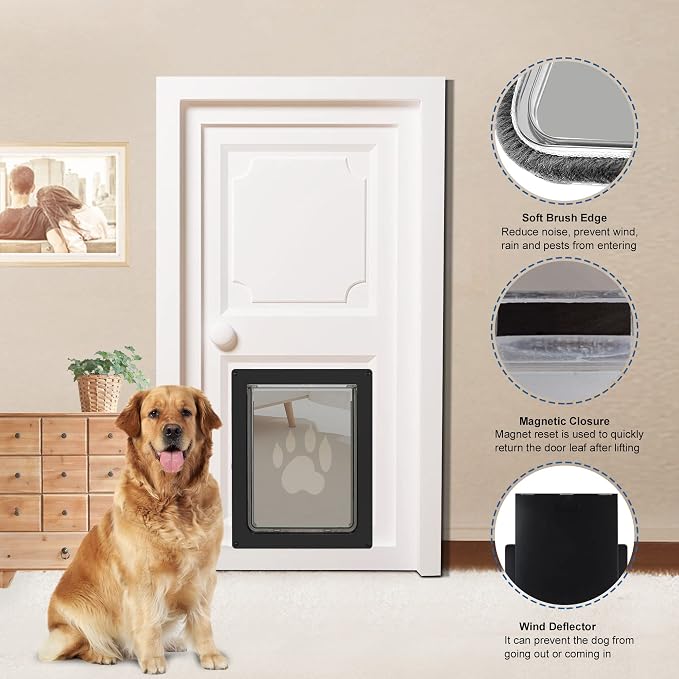 CEESC Large Dog Door for Pets Up to 100 lb, Weatherproof Pet Door for Cats and - Image 8