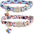 Faygarsle 2 Pack Patriotic American Flag Dog Collar Pattern Cat Collars by Faygarsle
