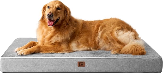 EHEYCIGA Waterproof Dog Bed Orthopedic 41"x27", Memory Foam Pet Bed by EHEYCIGA